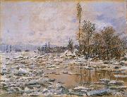 Claude Monet Breakup of Ice,Grey Weather oil